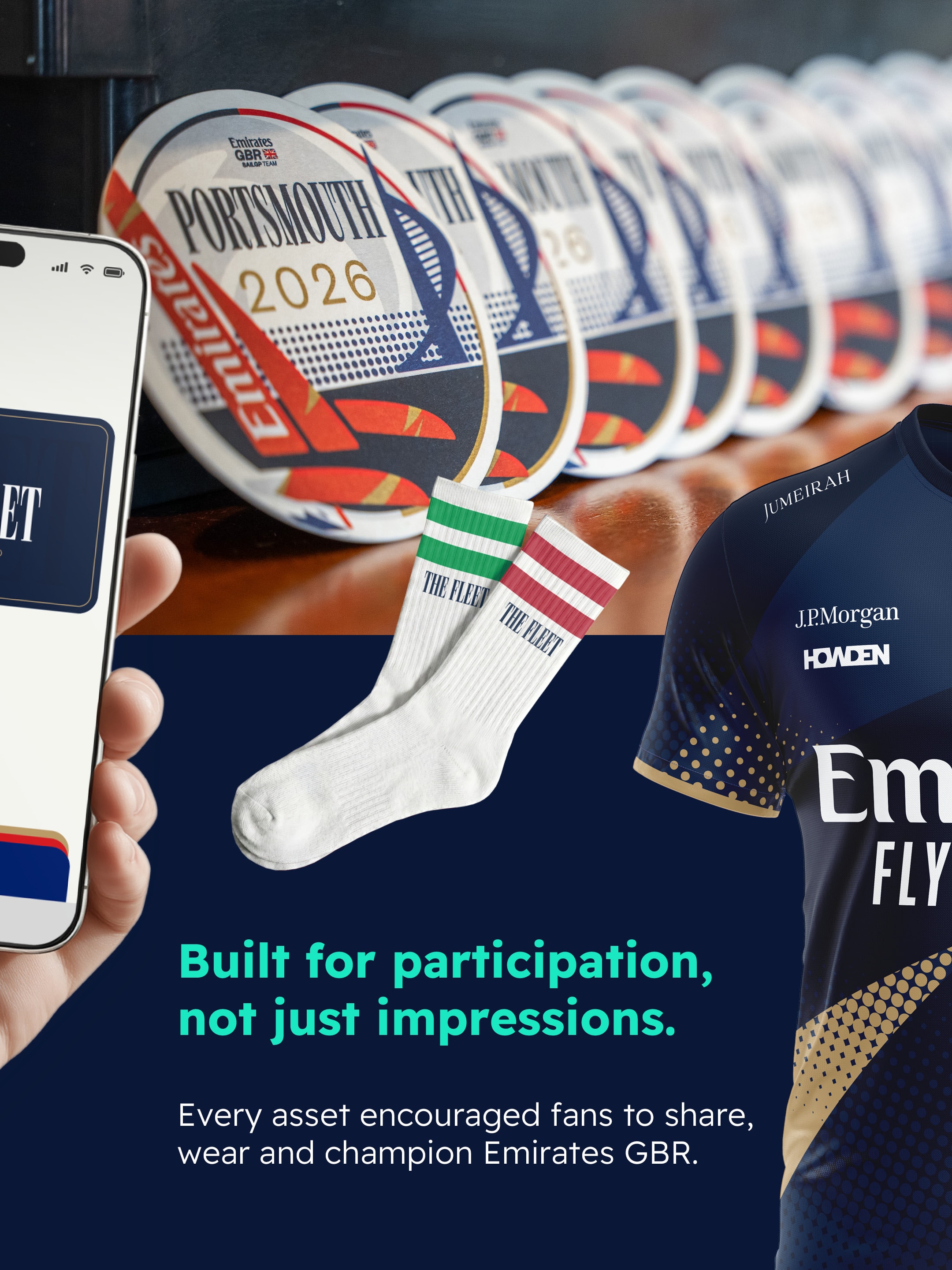 Built for participation, not just impressions — Emirates GBR merchandise and coasters