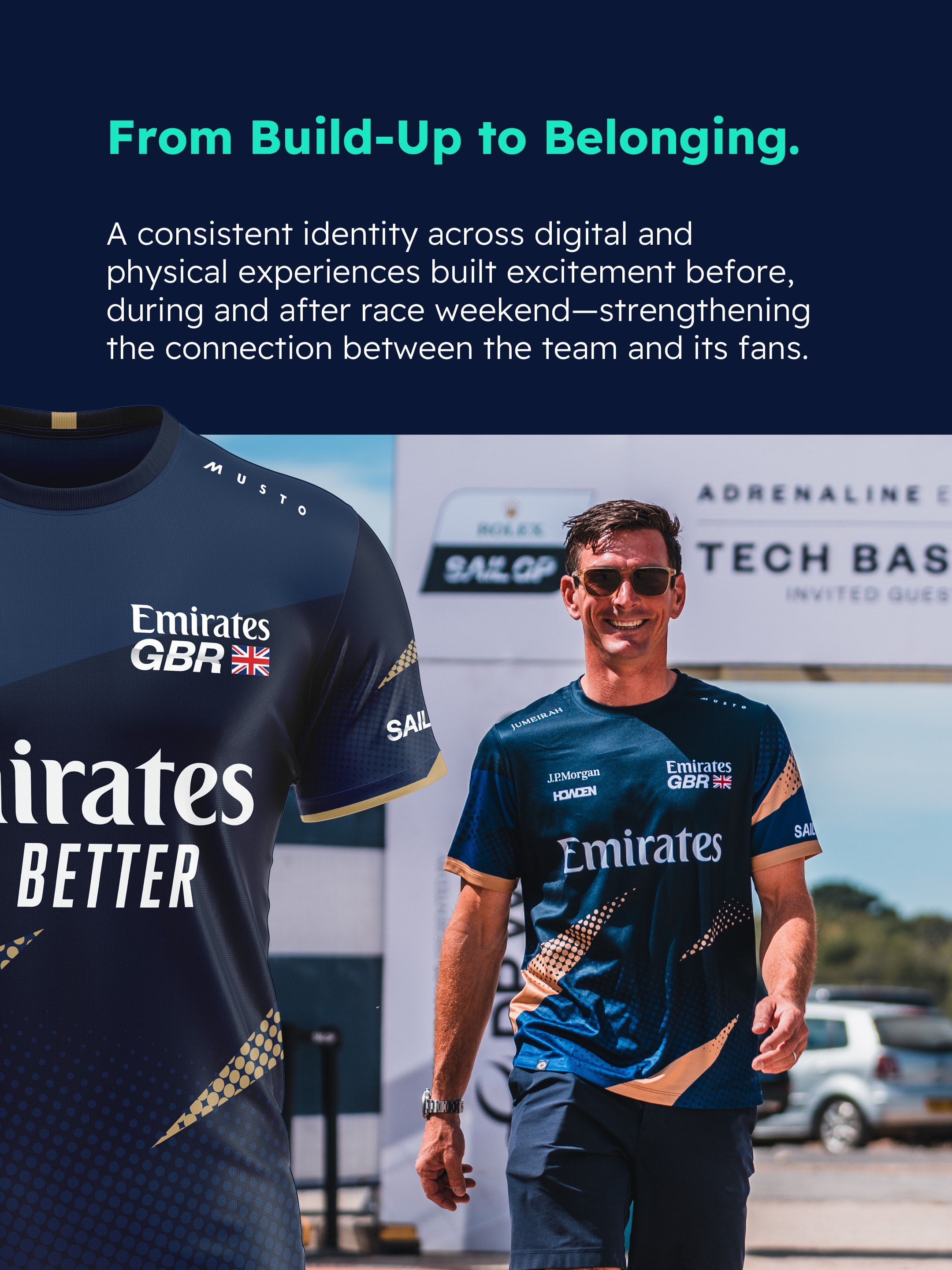 From Build-Up to Belonging — Emirates GBR team apparel and identity